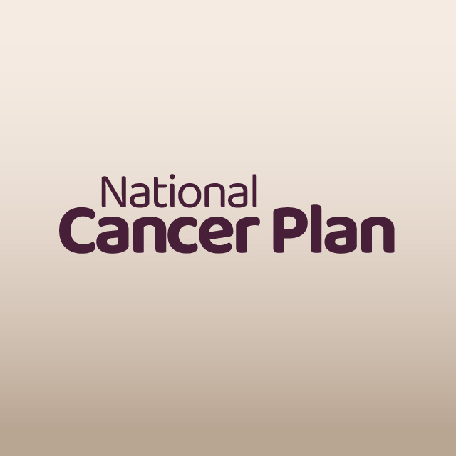 National Cancer Plan home page banner image.